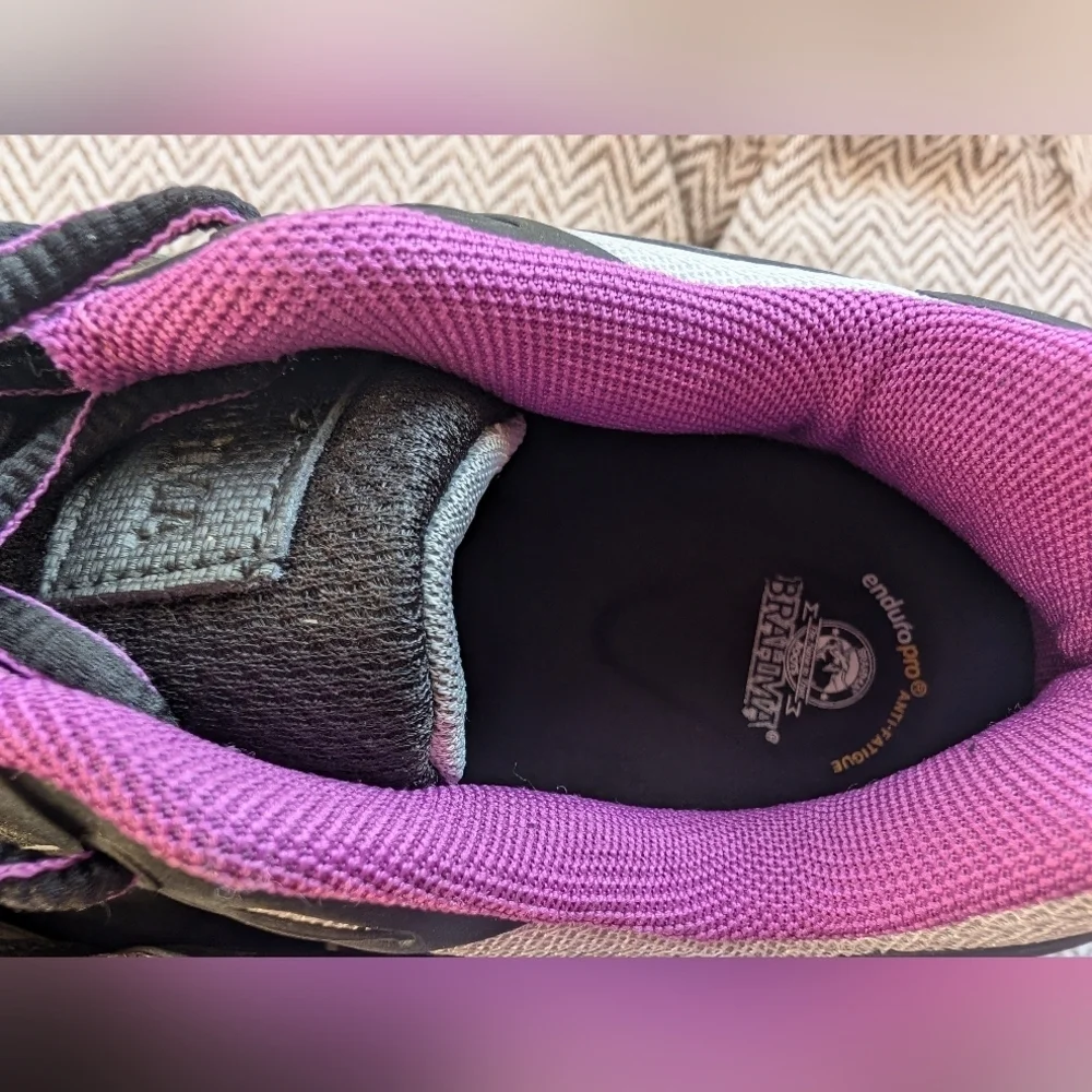 Brahma Women's Black and Purple Athletic Shoes